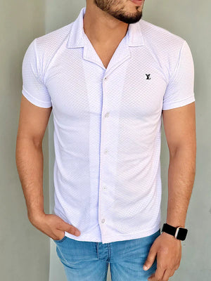 IMPORTED TEXTURE SAFARI SHIRT