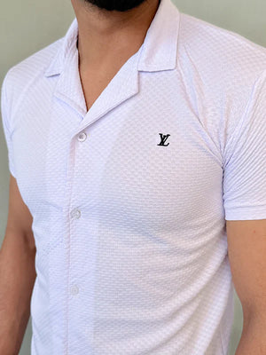 IMPORTED TEXTURE SAFARI SHIRT