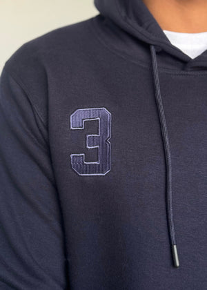 0.01 COZY CLASSIC FLEECE HOODIE-BLUE