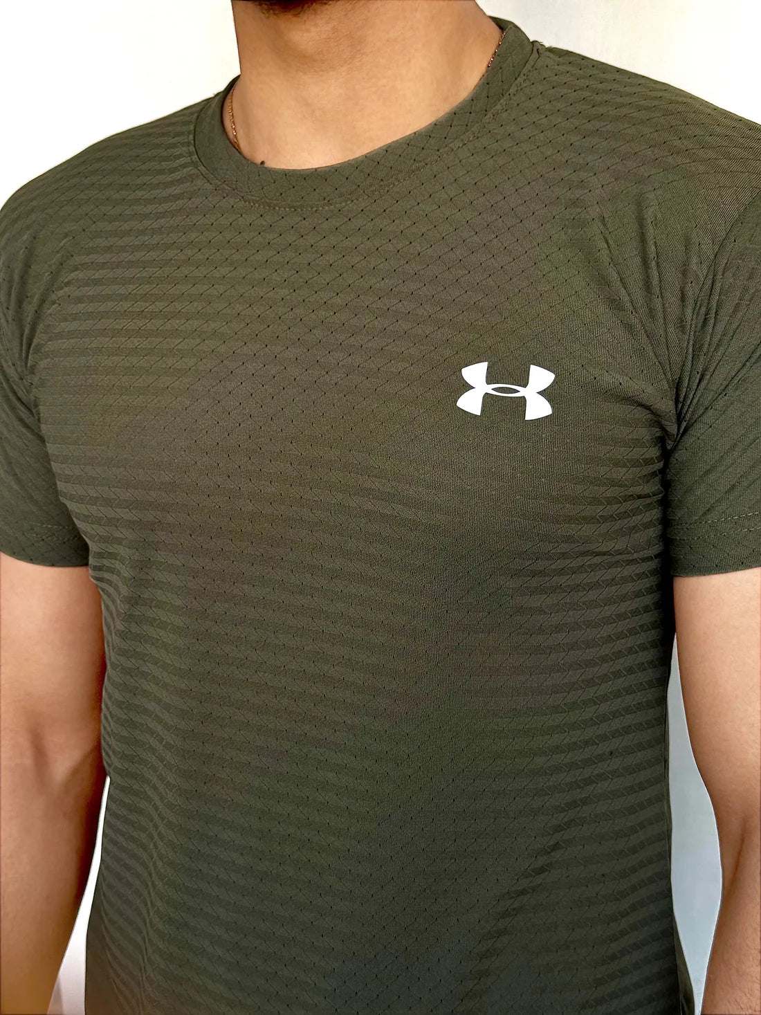 LYCRA STRETCHABLE STYLISH SHIRT-OLIVE GREEN