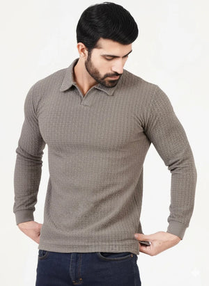 FOXI TEXTURED ELITE POLO-GRAY